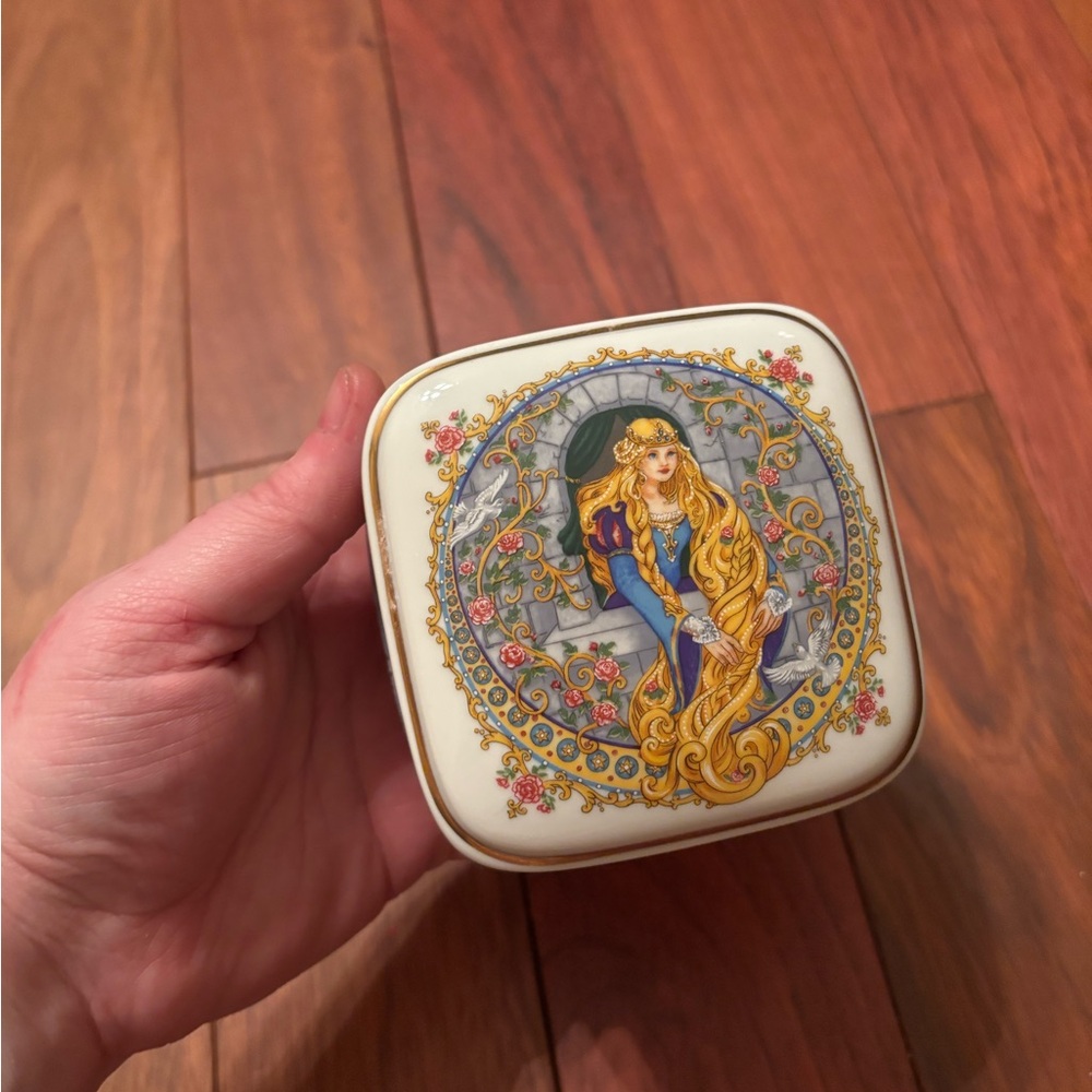 Katy Winters Rapunzel porcelain music box